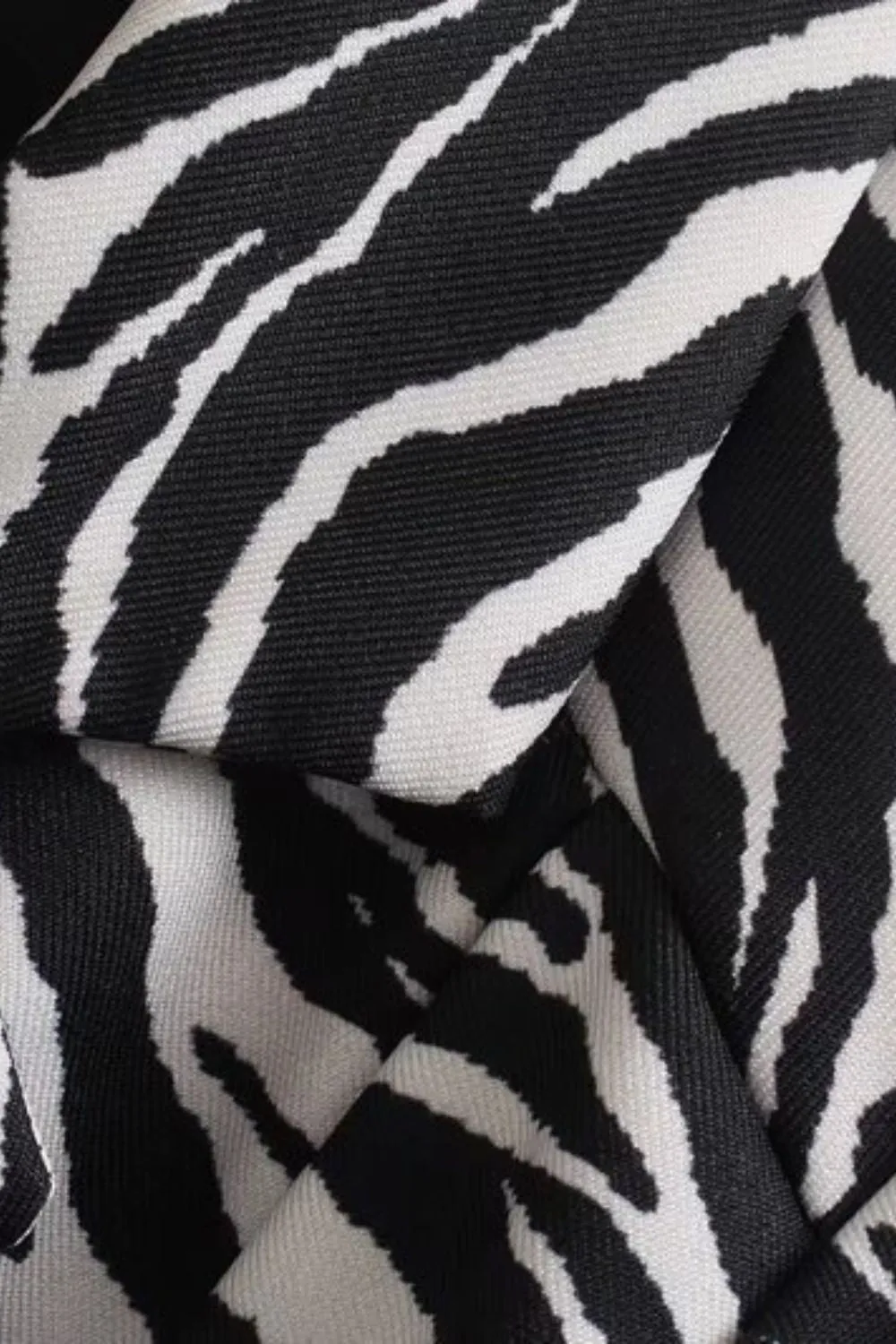 ' Logan' Zebra Print Short Jacket with Blazer Style