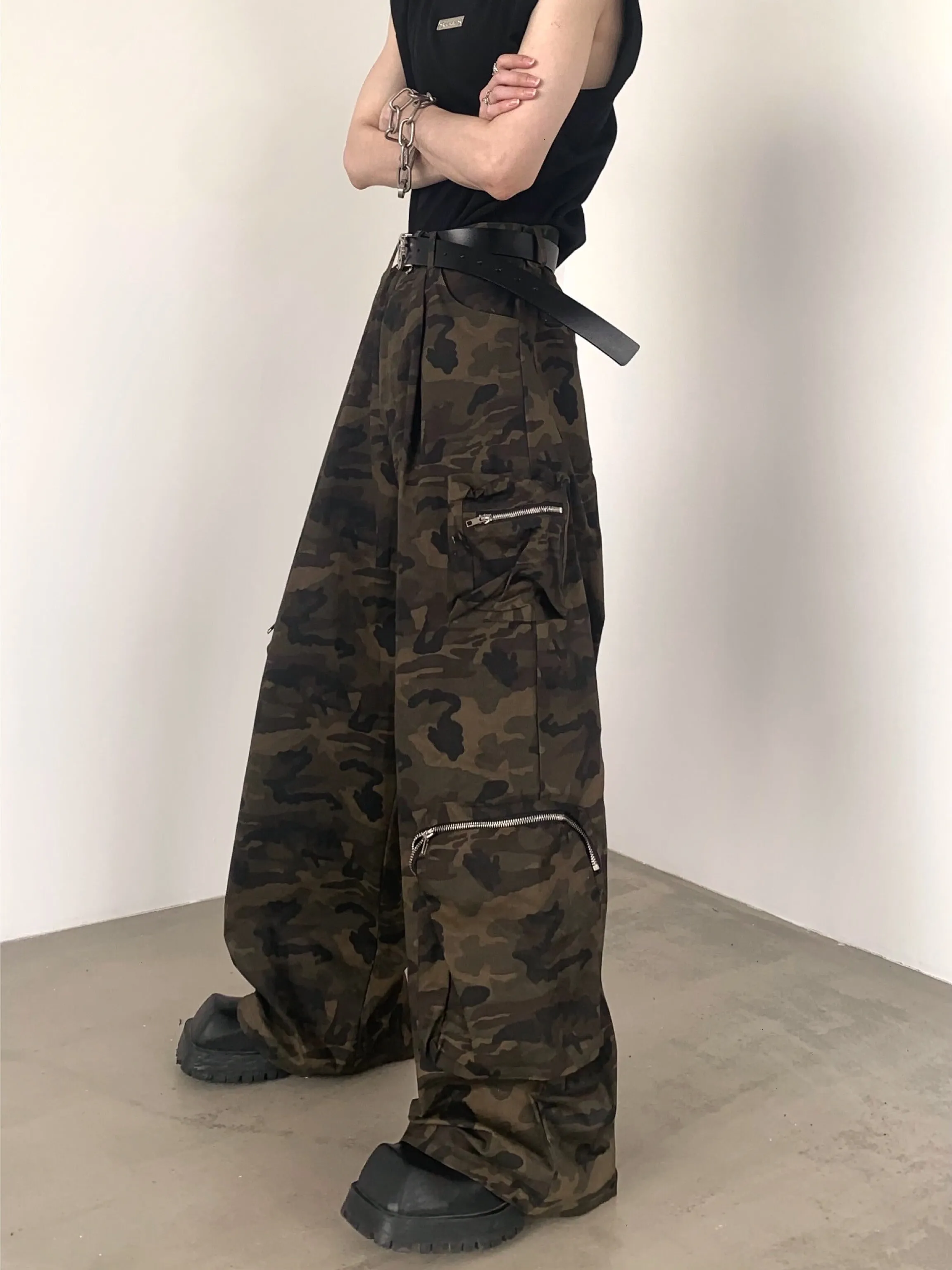 【24s June.】Vintage Camouflage Loose Cargo Pants