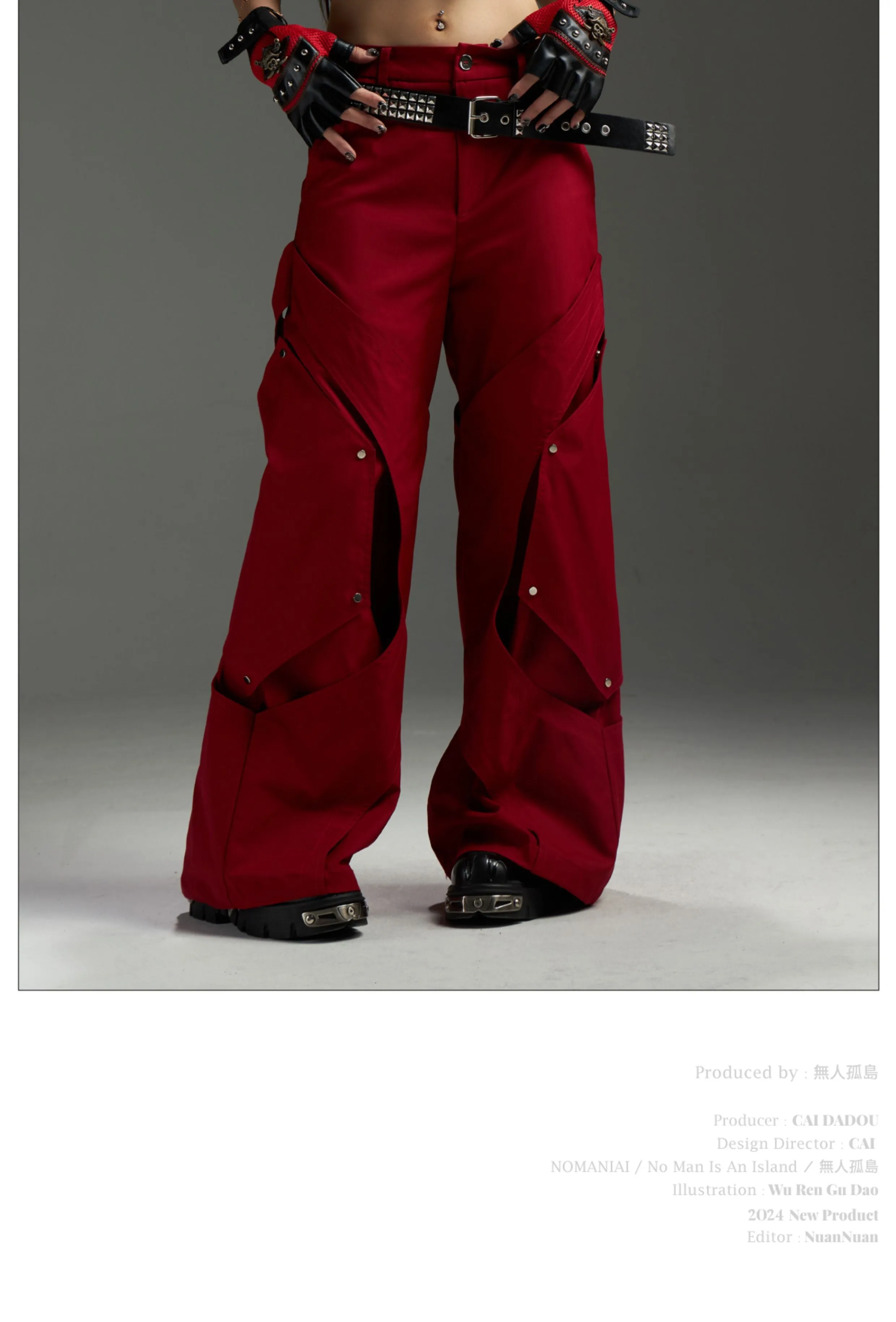 【24s Nov.】Deconstructed Draping Detachable Cargo Trousers