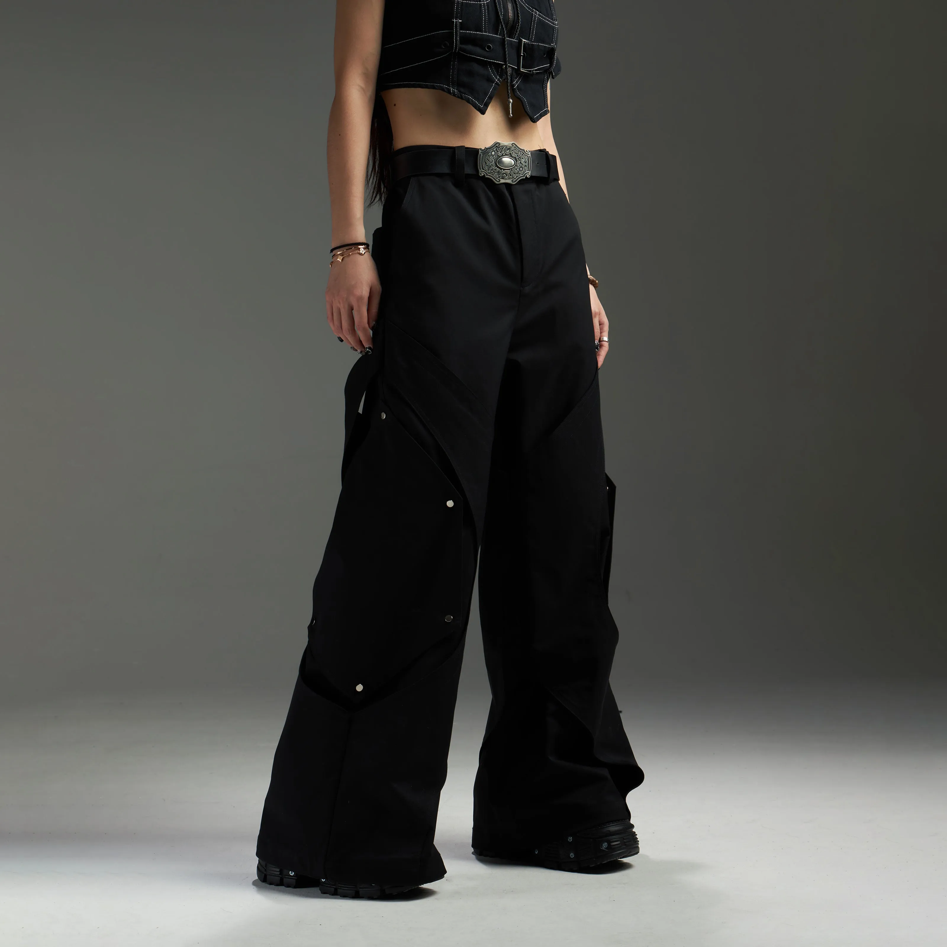 【24s Nov.】Deconstructed Draping Detachable Cargo Trousers