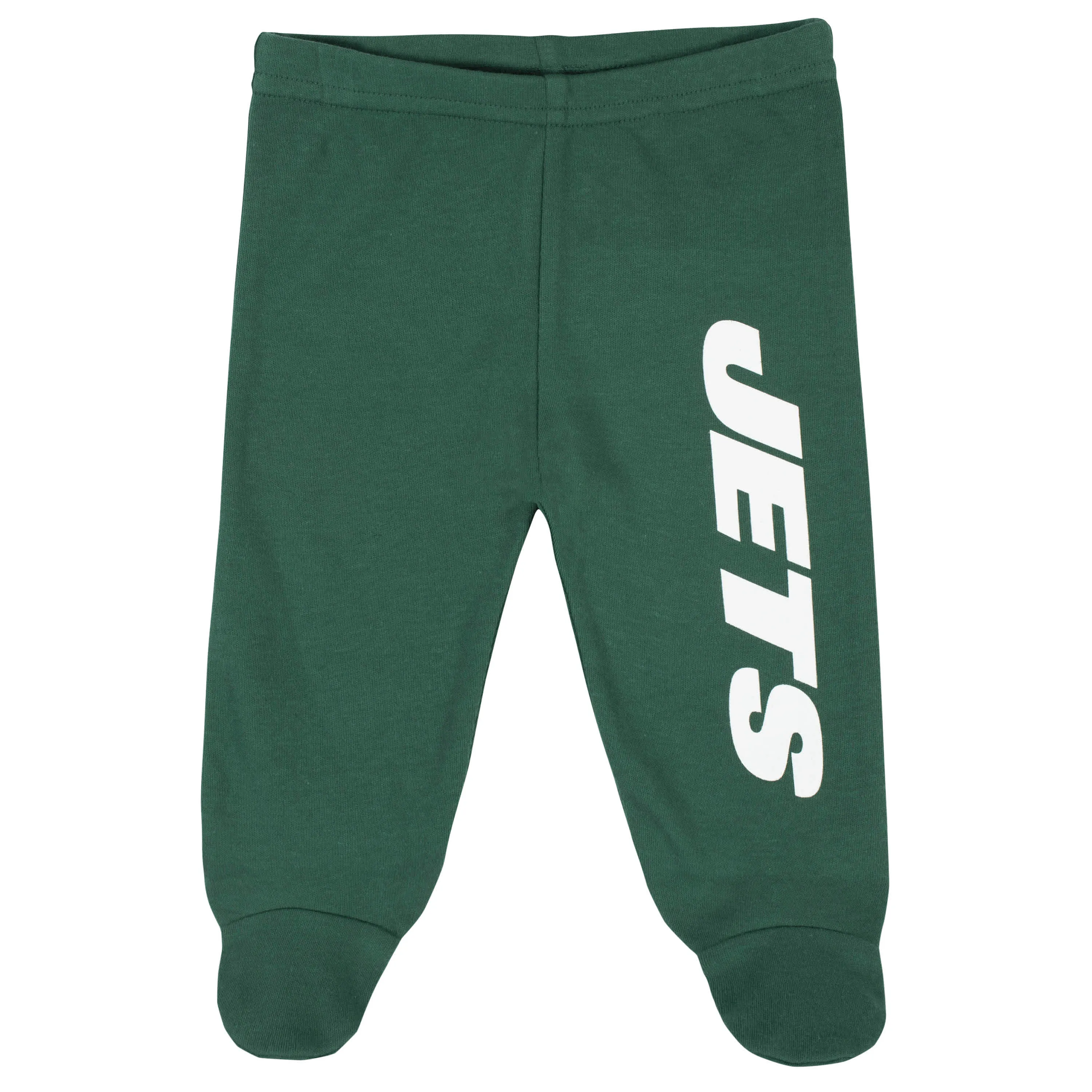 3-Piece Baby Boys New York Jets Bodysuit, Footed Pant, and Cap Set