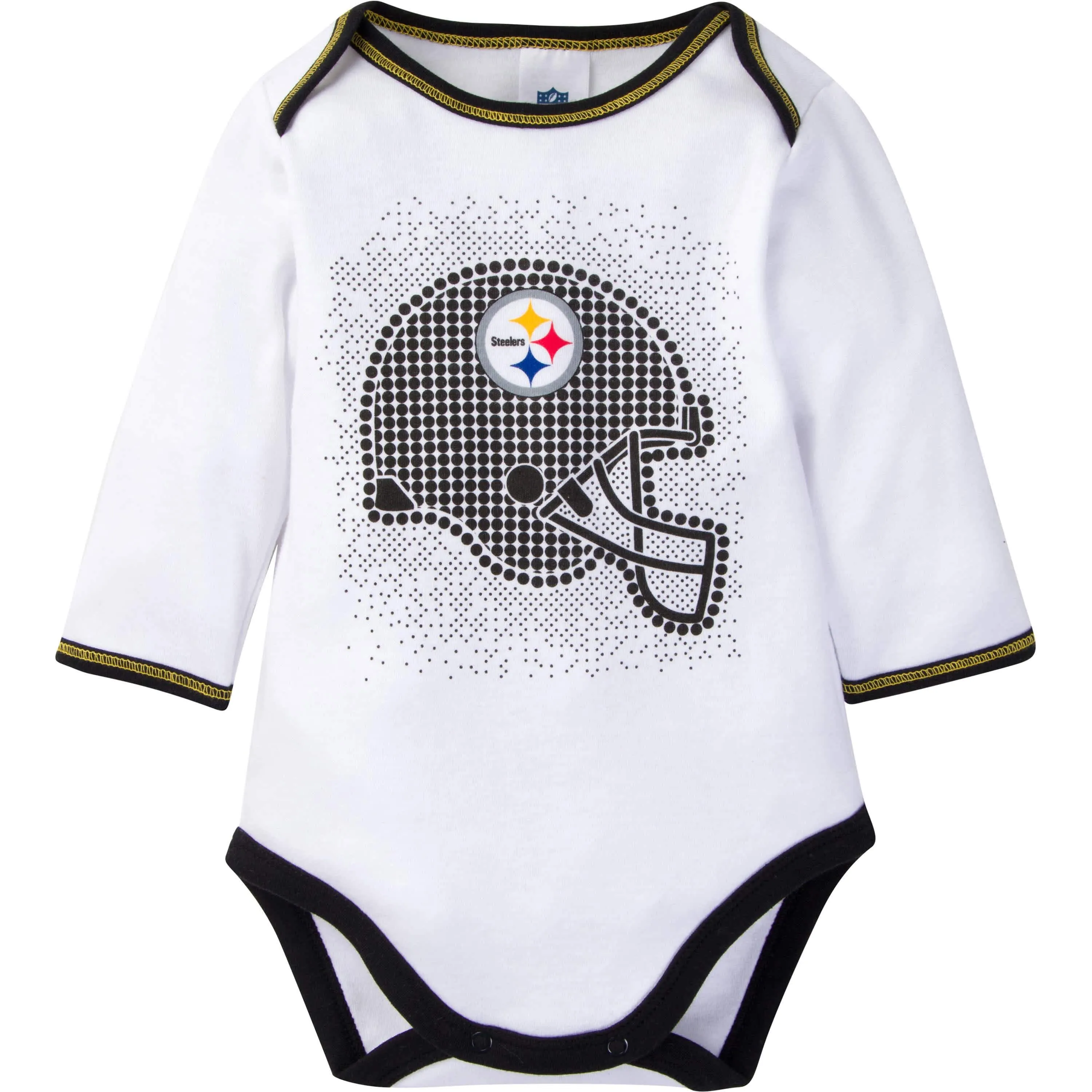 3-Piece Baby Boys Steelers Bodysuit, Footed Pant, & Cap Set