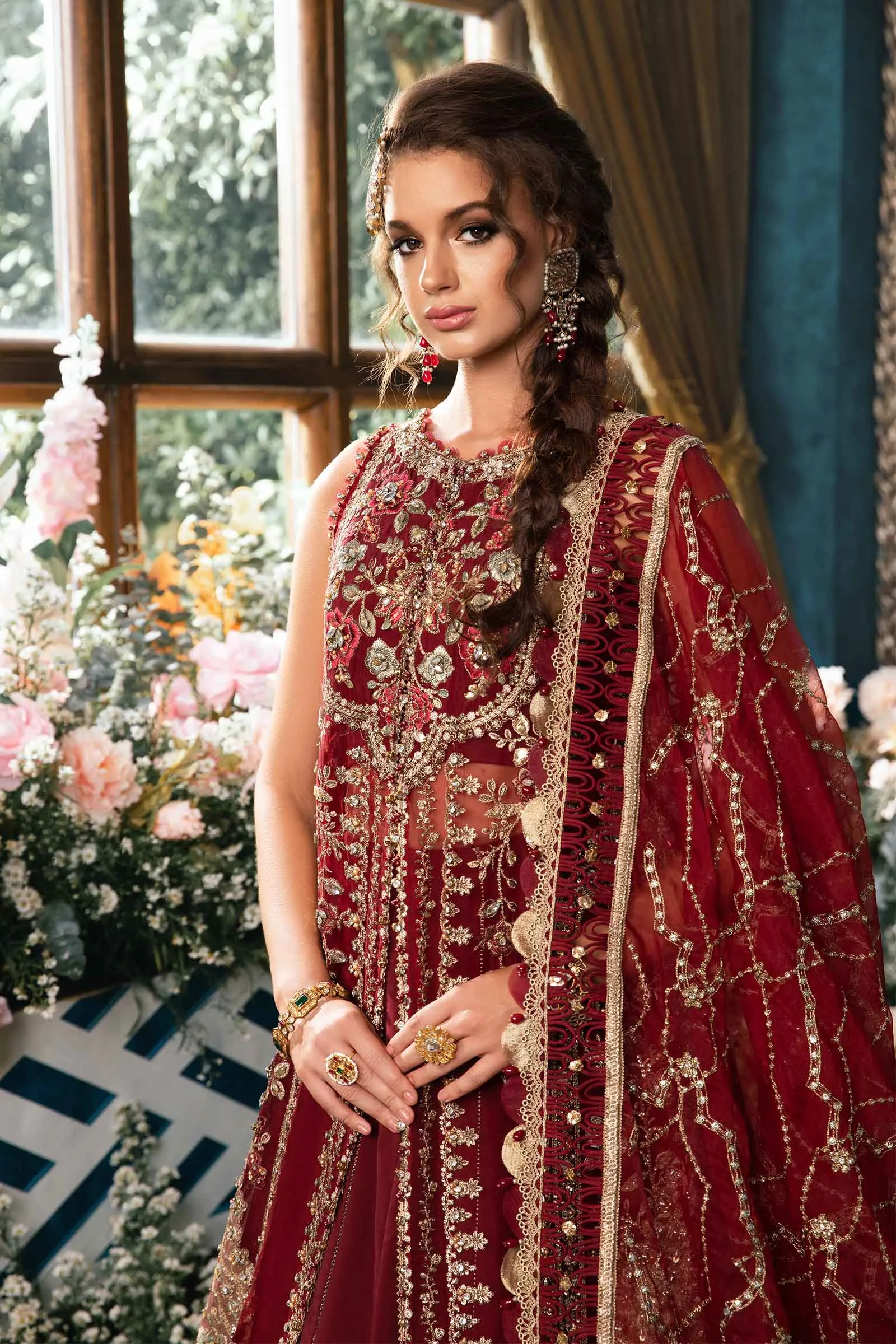 3 Piece Unstitched Embroidered Suit | BD-2807