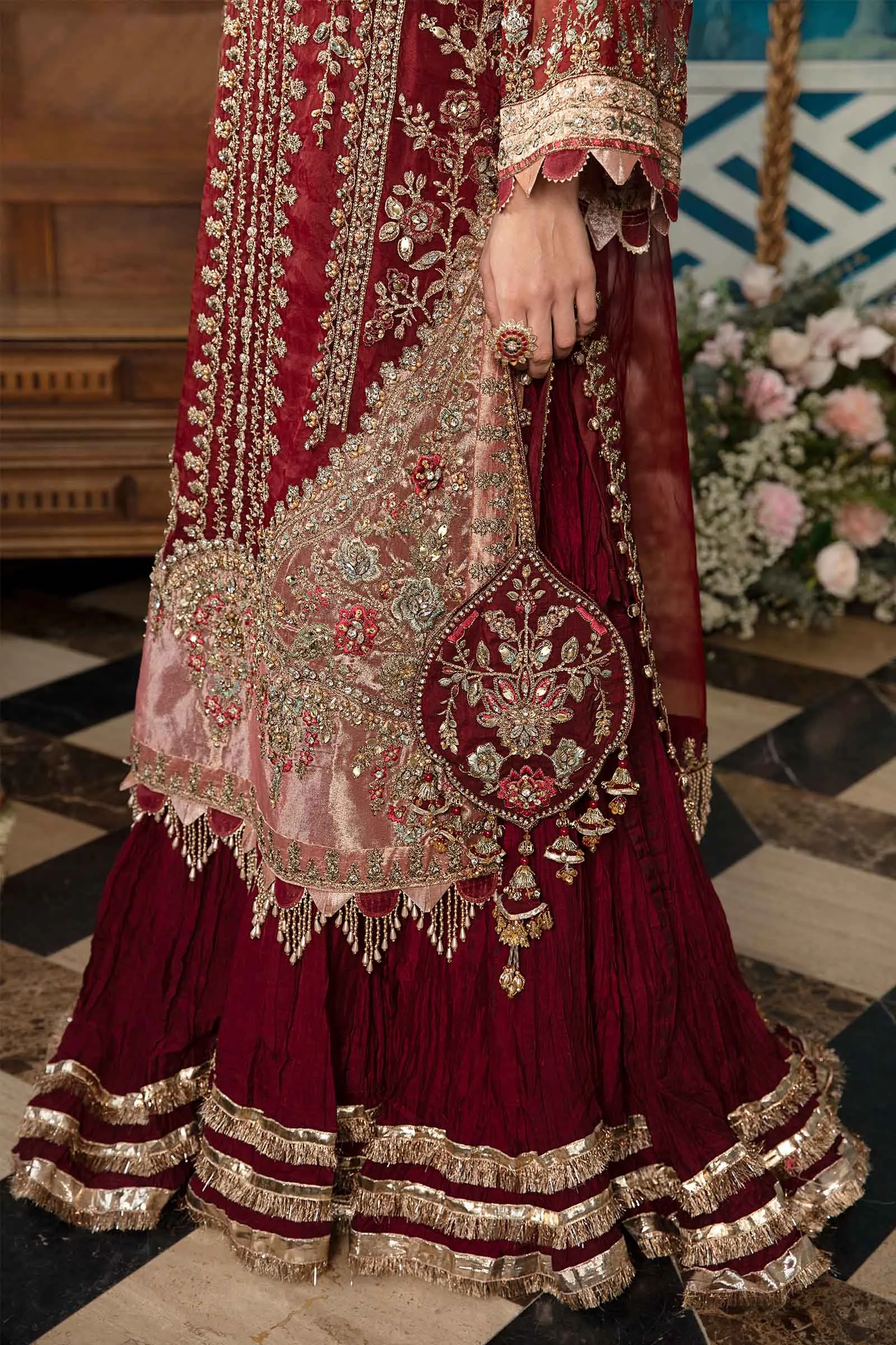 3 Piece Unstitched Embroidered Suit | BD-2807