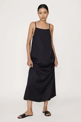 90's Maxi Slip Dress - Black