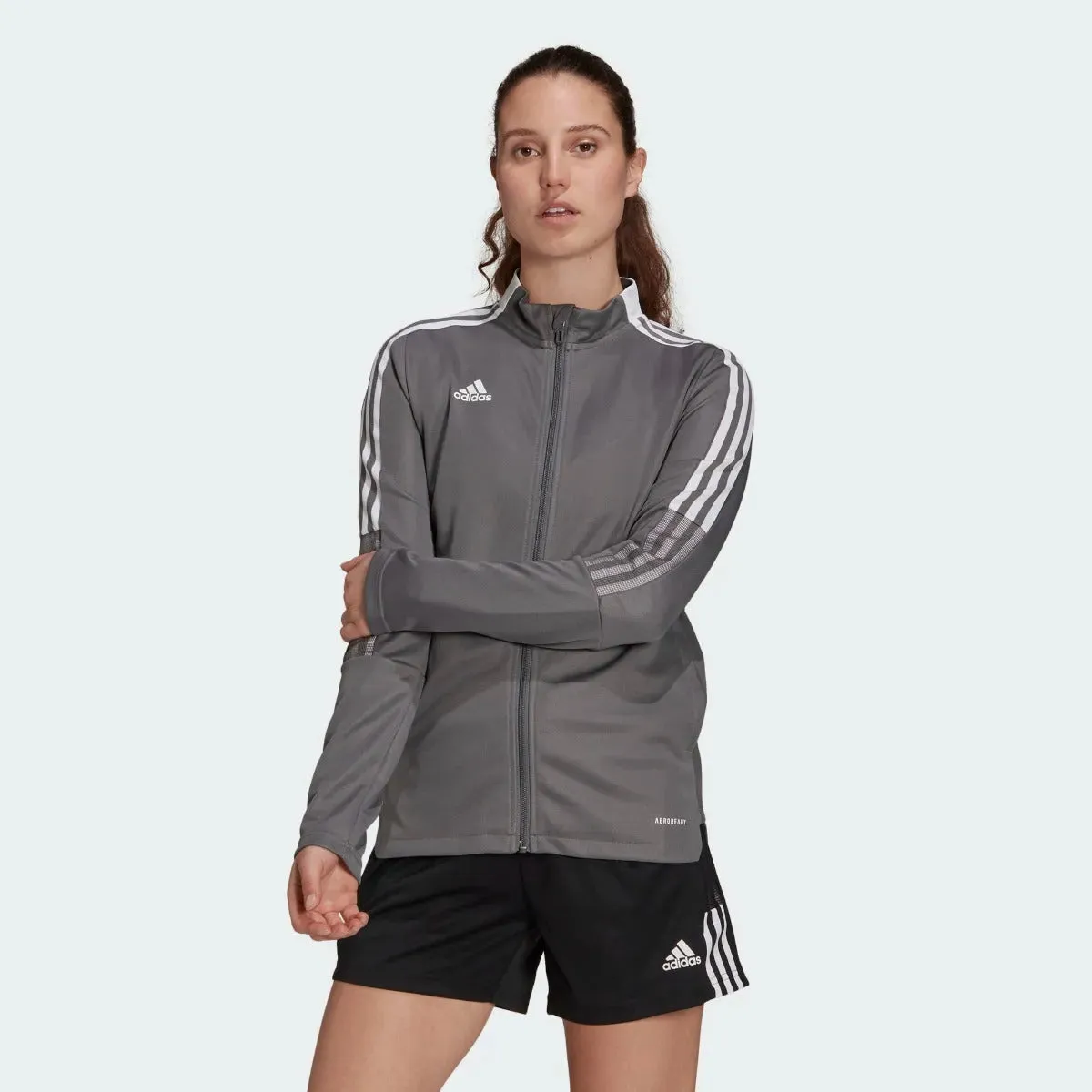 Adidas Women Tiro 21 Track Jacket - Team Grey