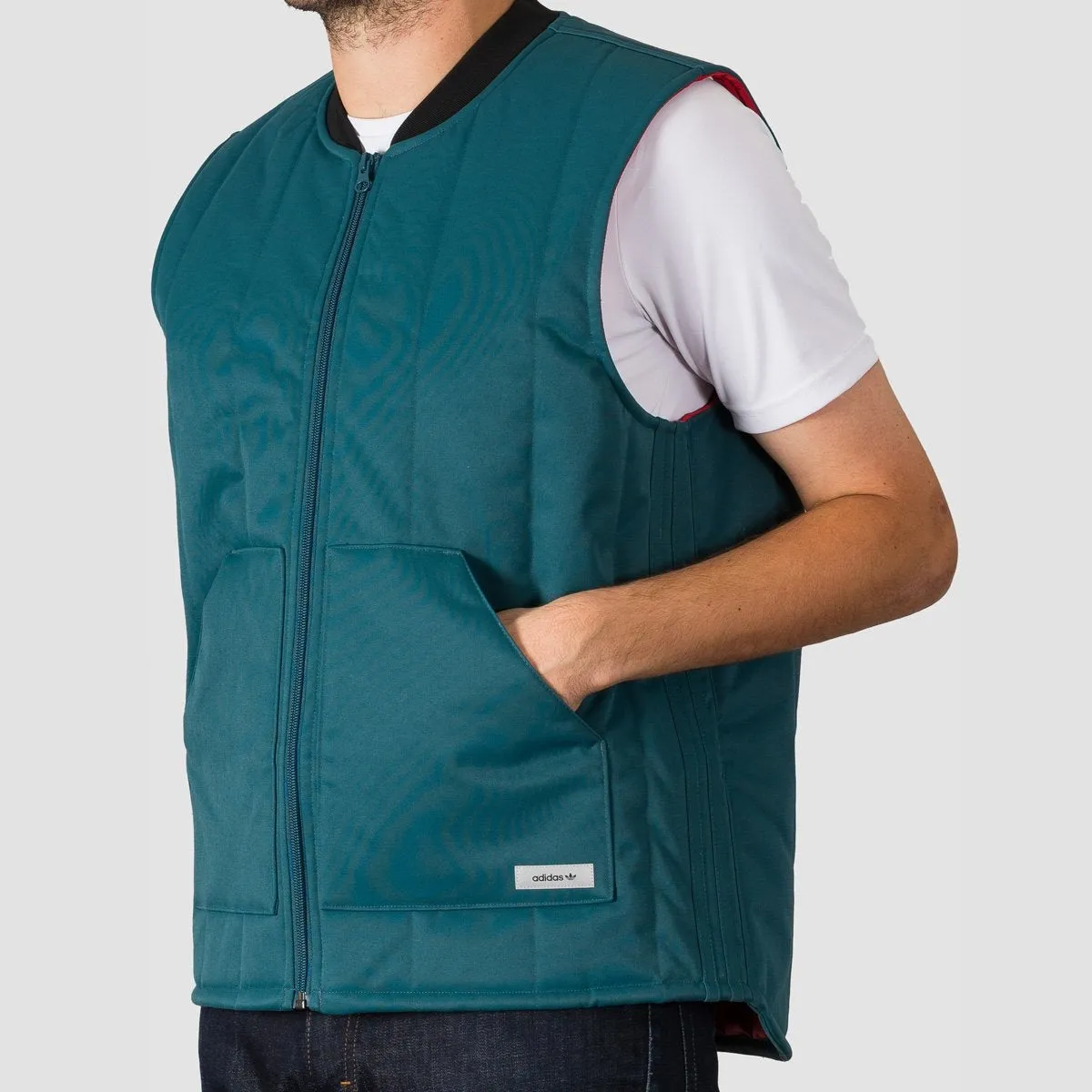 adidas Workwear Vest Snow Jacket Viridian/Power Red/Noble Indigo S18