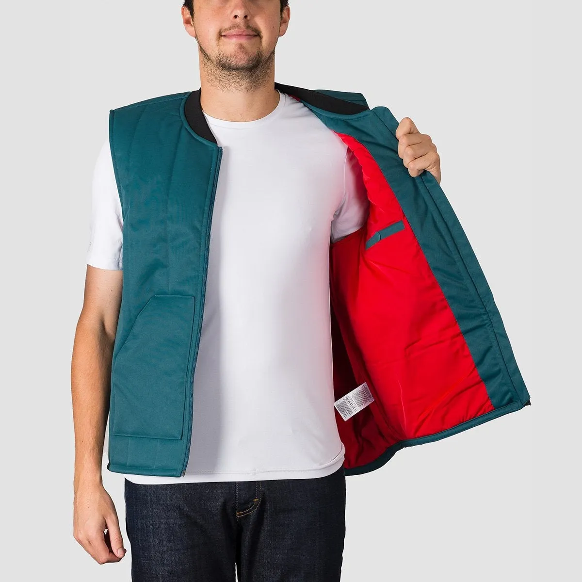 adidas Workwear Vest Snow Jacket Viridian/Power Red/Noble Indigo S18