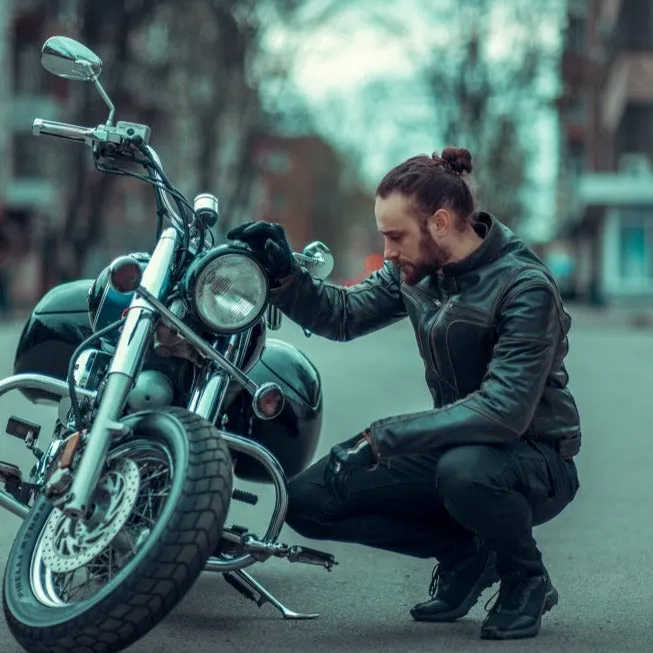 ADVENTURE RETRO MOTORCYCLE LEATHER JACKET