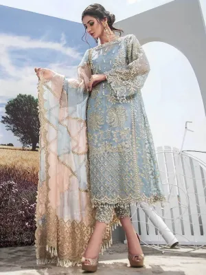 Agha Noor 3 PC Luxury Suit-PW-101