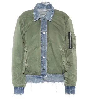 Amiri Reverse Trucker Bomber Jacket Indigo Green