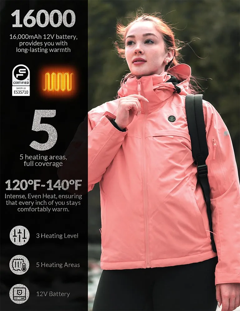 ANTARCTICA GEAR Heated Jacket, Ski Jacket Coat Men/Women Winter Coat