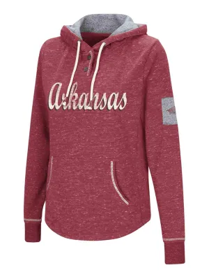 Arkansas Razorbacks WOMEN'S Red Ultra Soft Double Fleece Hoodie Sweatshirt