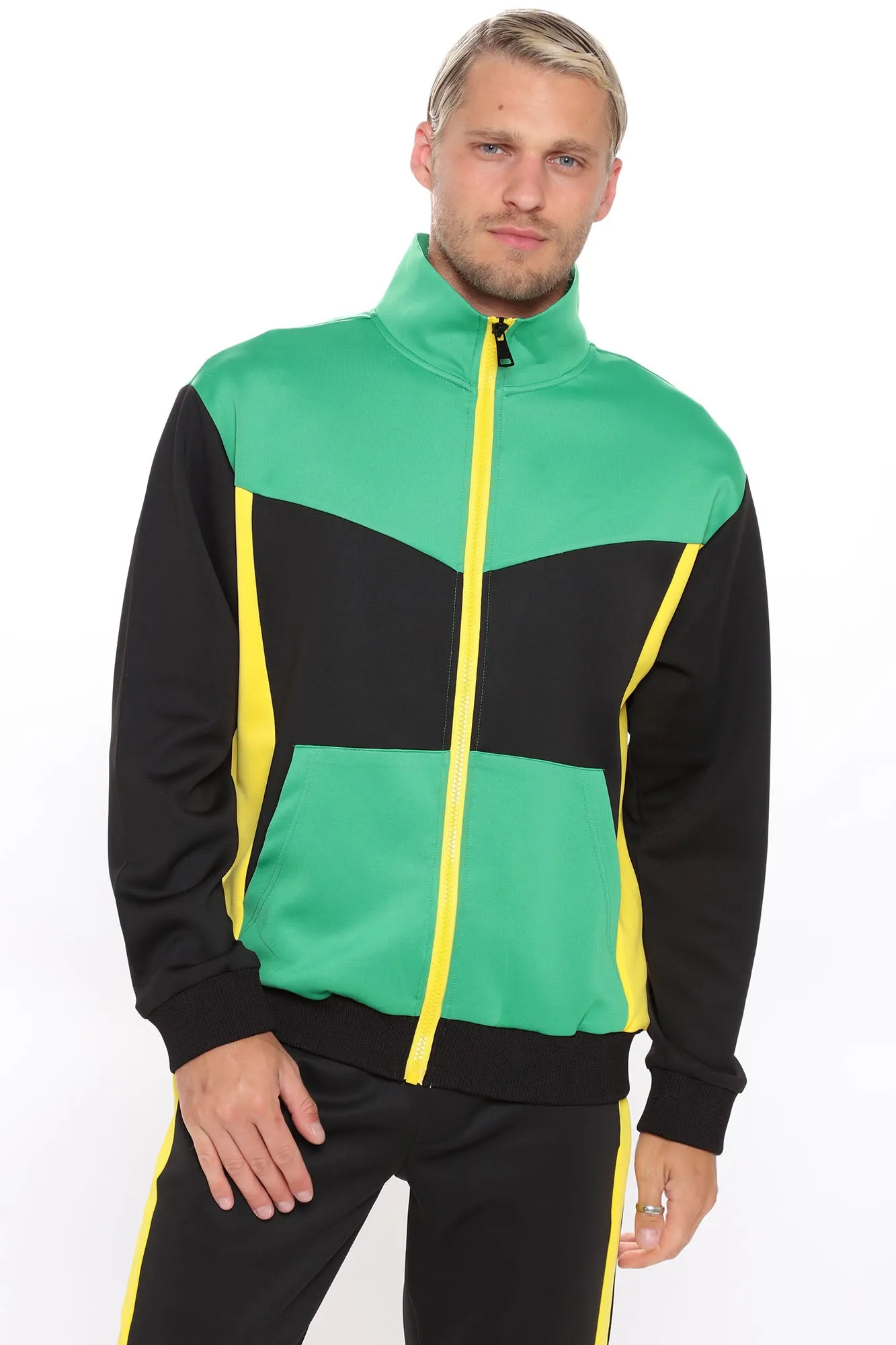 Arlo Track Jacket - Green/combo