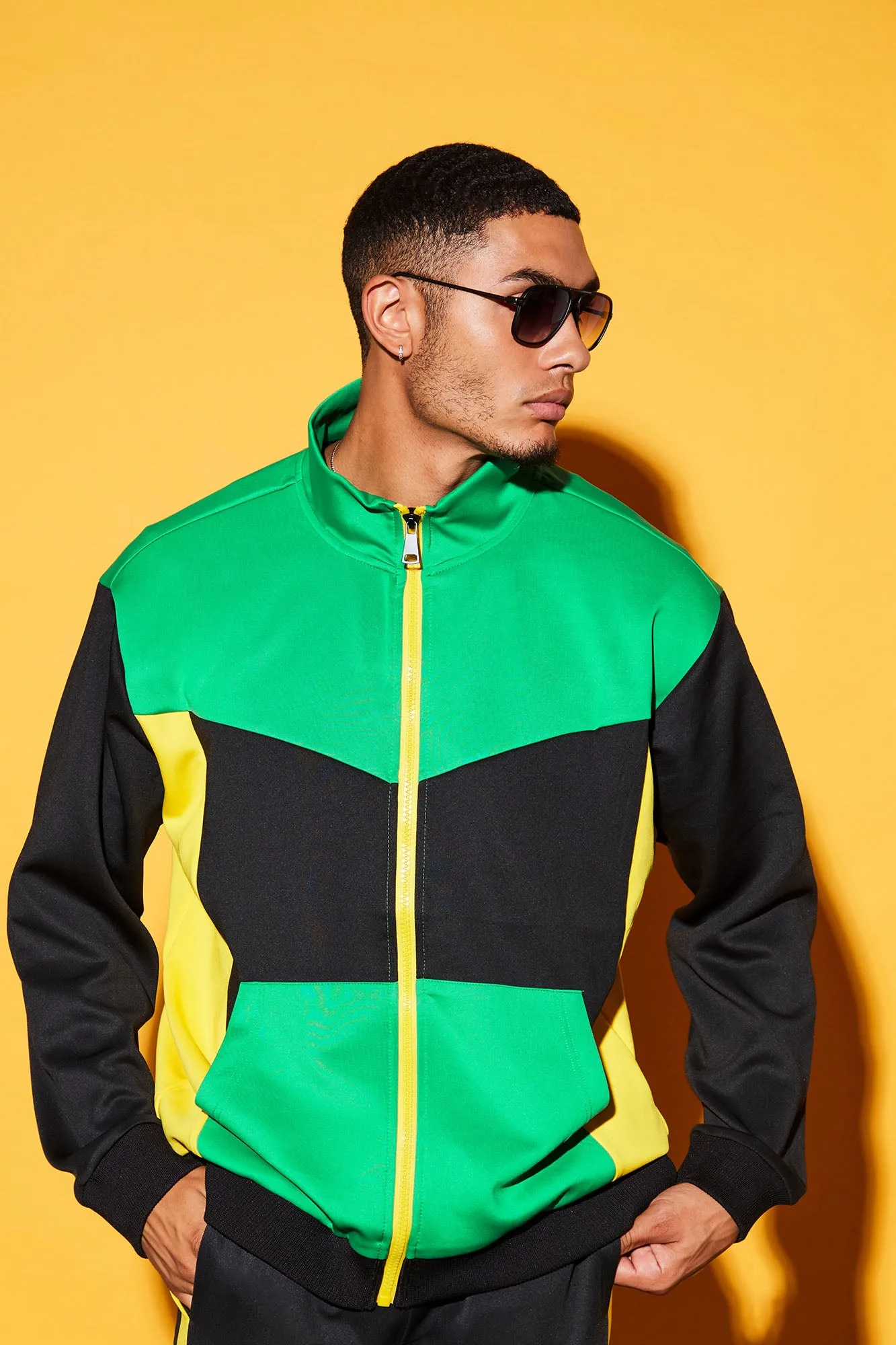 Arlo Track Jacket - Green/combo