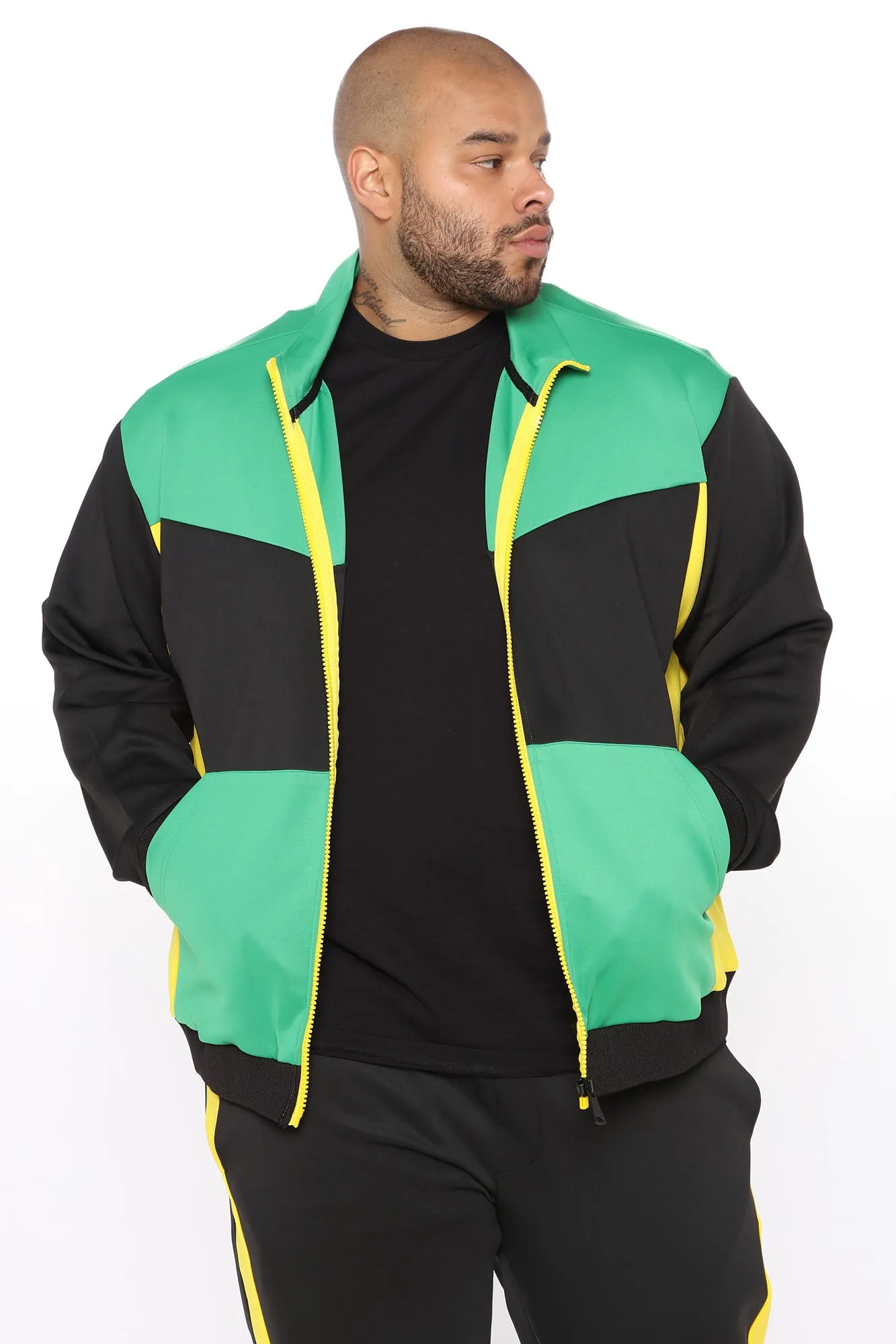 Arlo Track Jacket - Green/combo