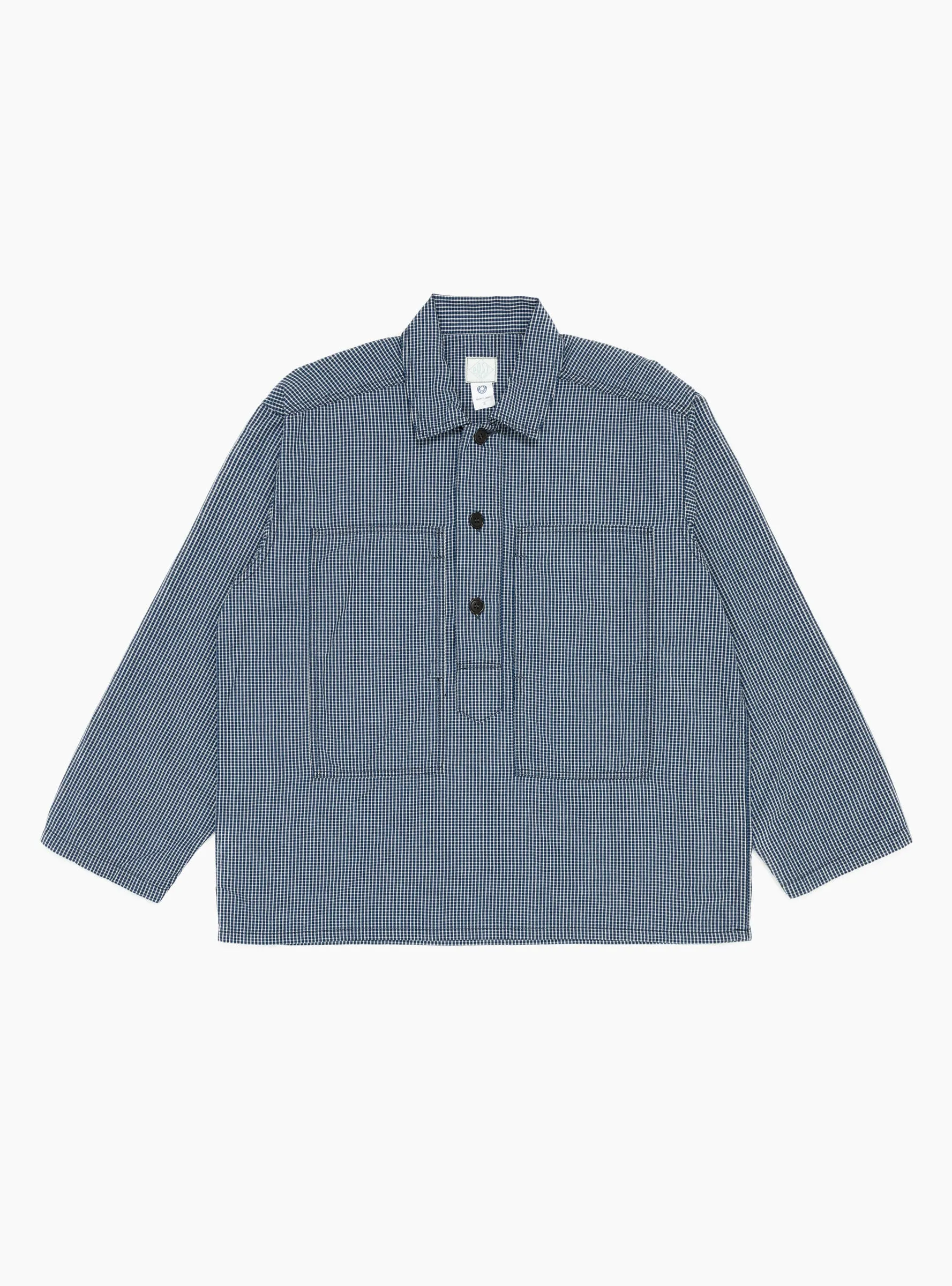 ARMY Shirt Cotton Check Indigo