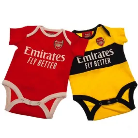 Arsenal FC Baby Bodysuit (Pack of 2)