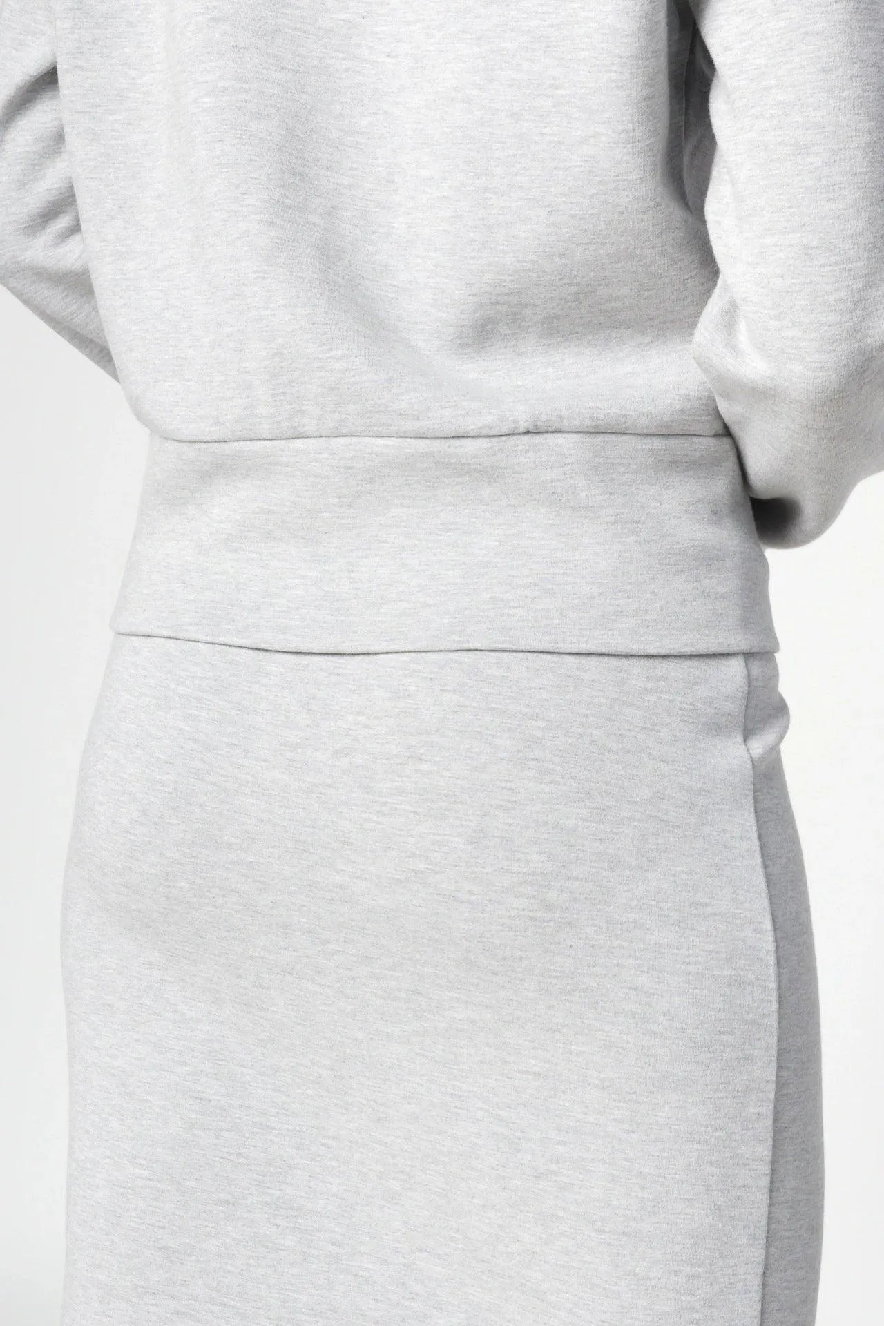 Bamboo Bonded Jersey Cropped Zip-Up Hoodie