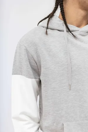 Bamboo Brushed-Back Color Block Hoodie