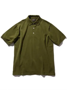 Beams Plus Olive Knit Polo