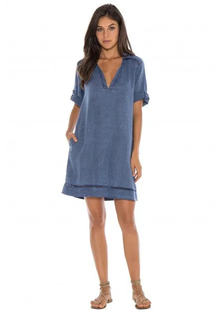 Bella Dahl - Pullover Shirt Dress Washed Indigo