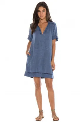 Bella Dahl - Pullover Shirt Dress Washed Indigo