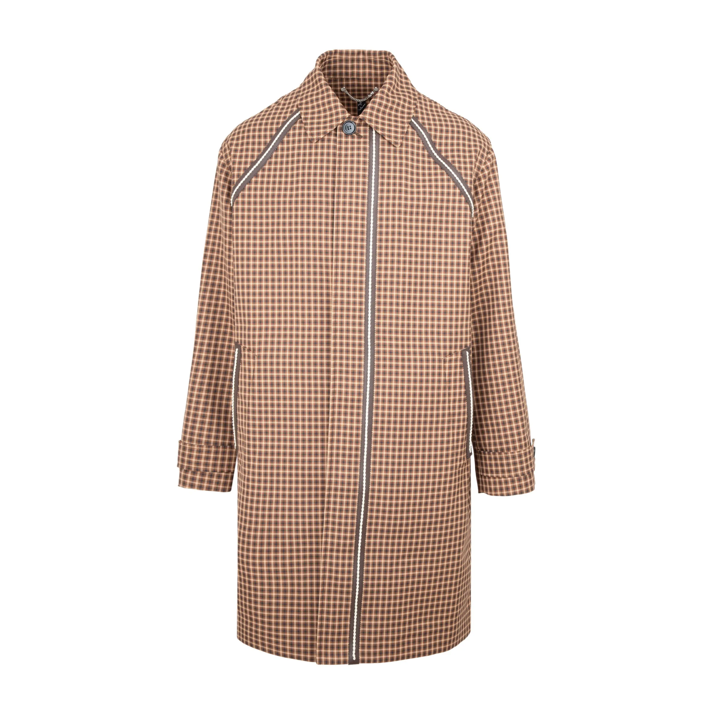 Berluti Check Printed Coat