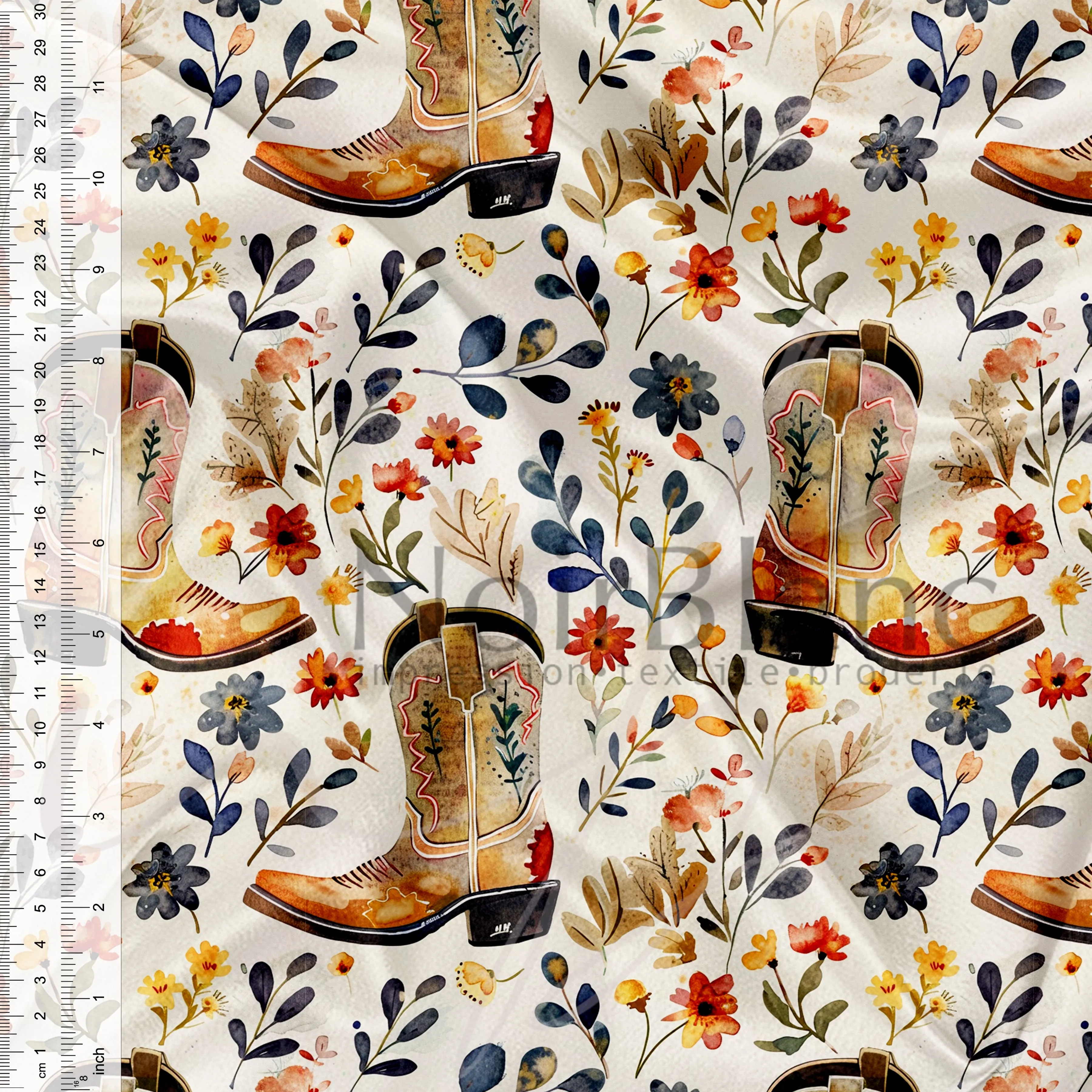 Bottes western floral