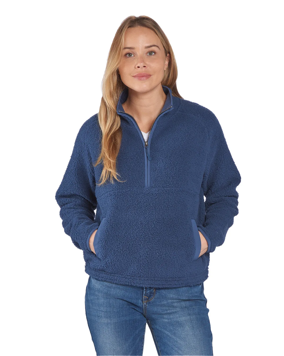 Boxercraft Ladies' Everest Pile Fleece Half-Zip Pullover BW8501