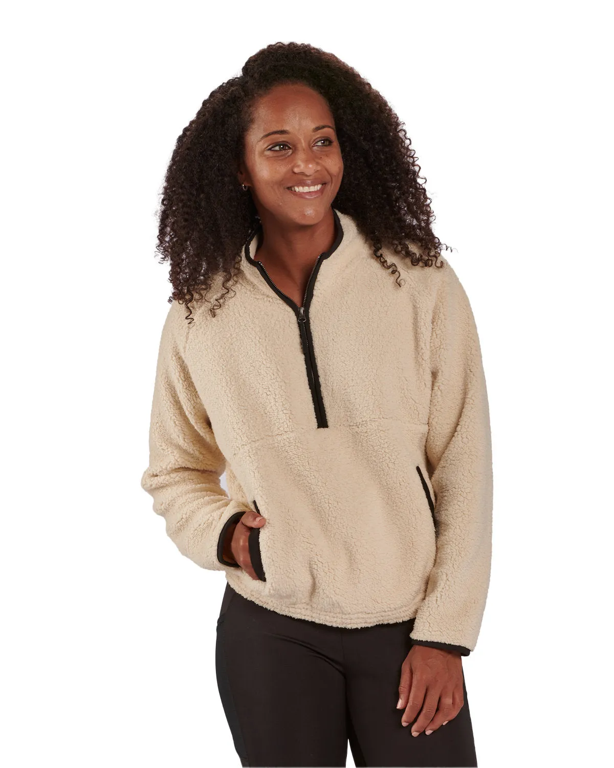 Boxercraft Ladies' Everest Pile Fleece Half-Zip Pullover BW8501