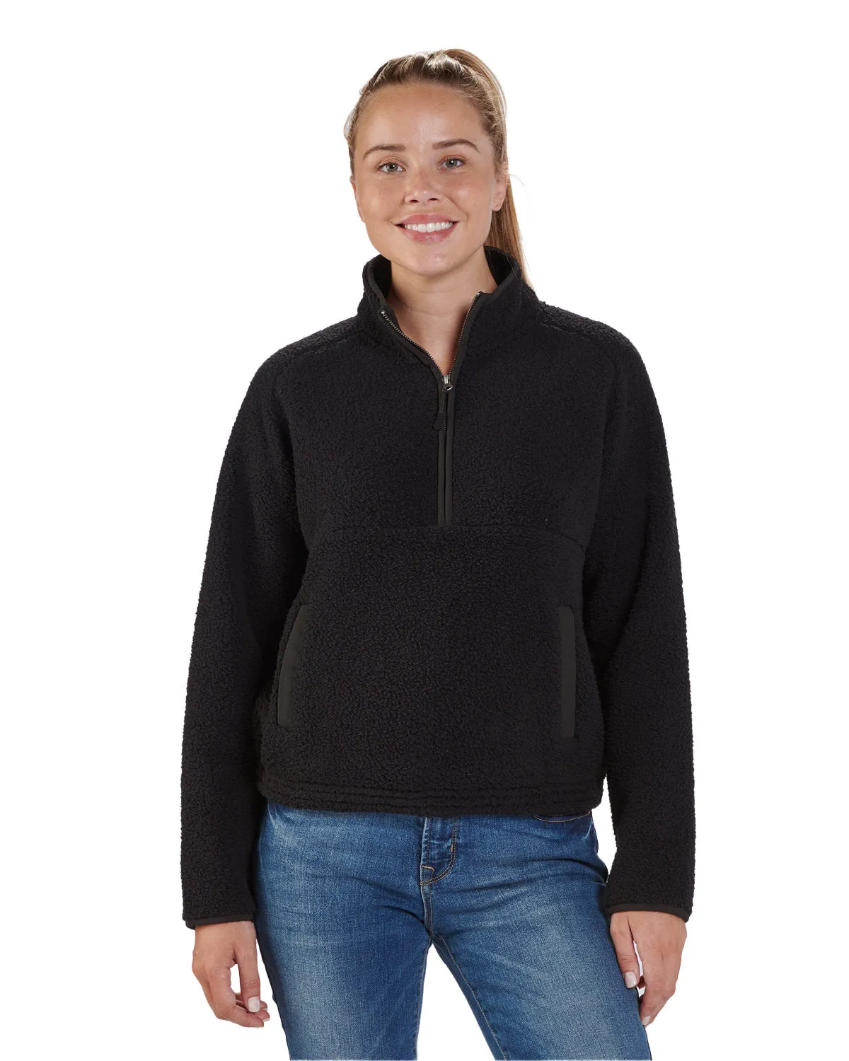 Boxercraft Ladies' Everest Pile Fleece Half-Zip Pullover BW8501