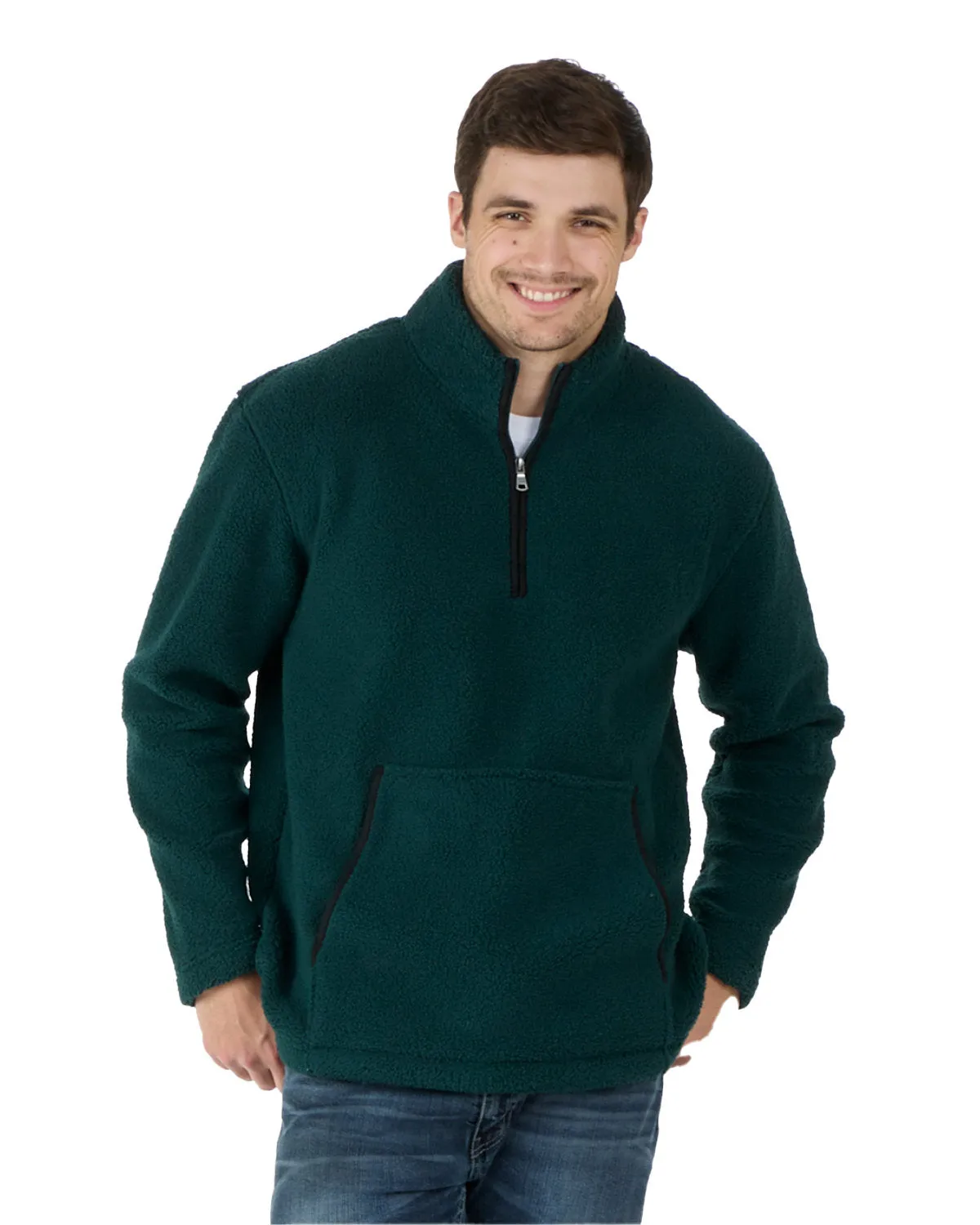 Boxercraft Men's Everest Pile Fleece Half-Zip Pullover BM8510