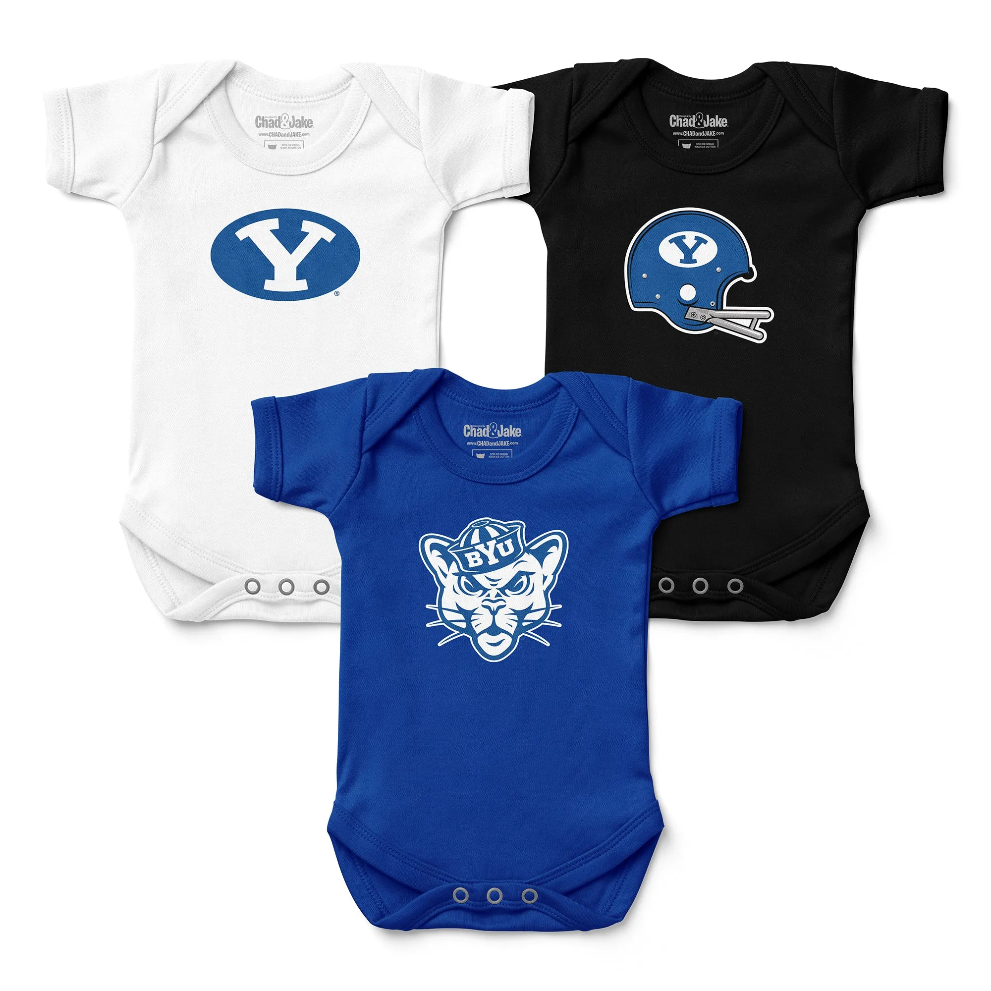 Brigham Young Cougars 3-Pack Bodysuit