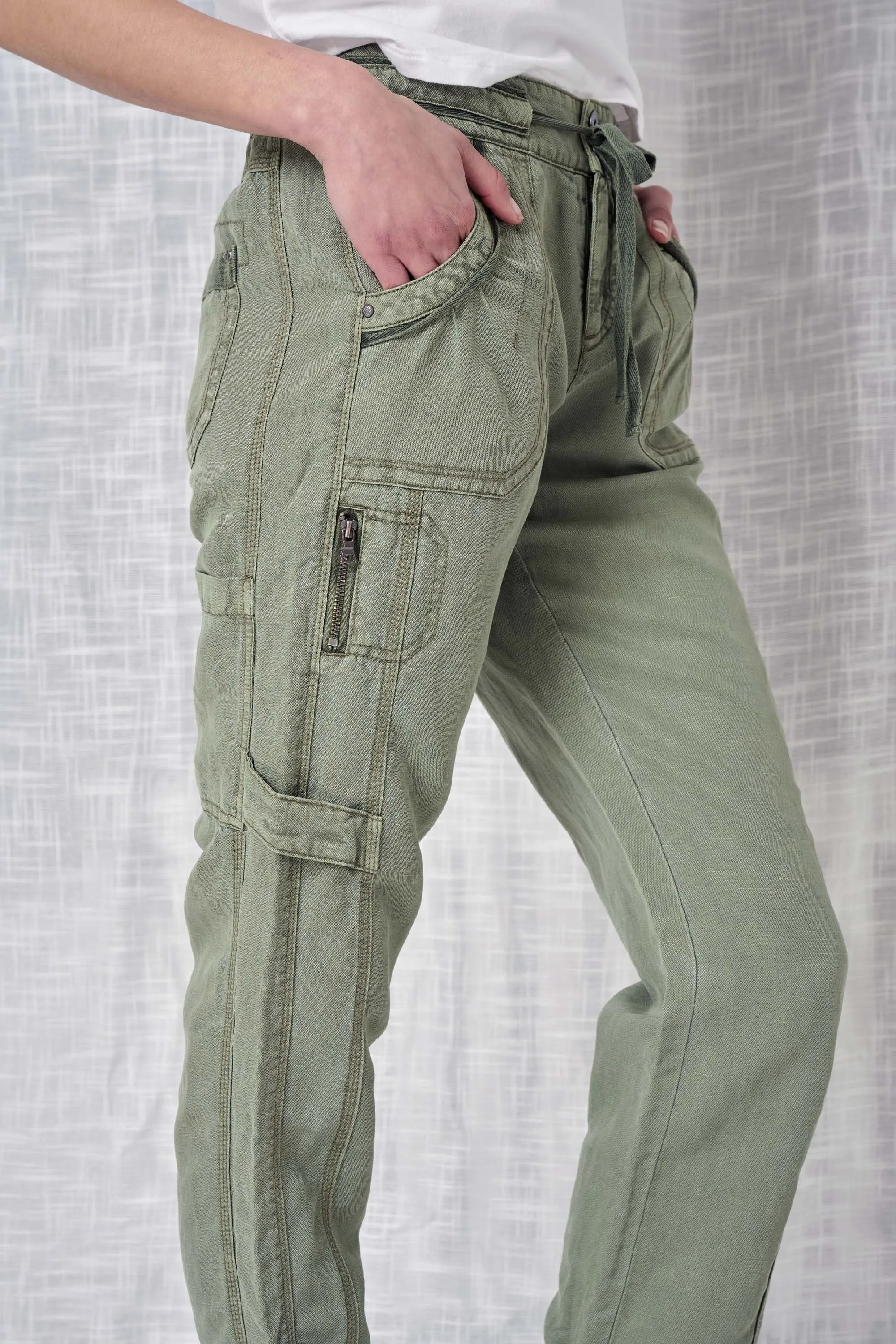 Brooklyn Solid Linen Pant