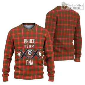 Bruce Modern Tartan Ugly Sweater with Family Crest DNA In Me Style