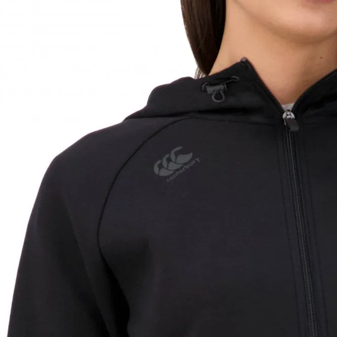 Canterbury Womens Vapodri FZ Tempo Hooded Sweat - Jet Black