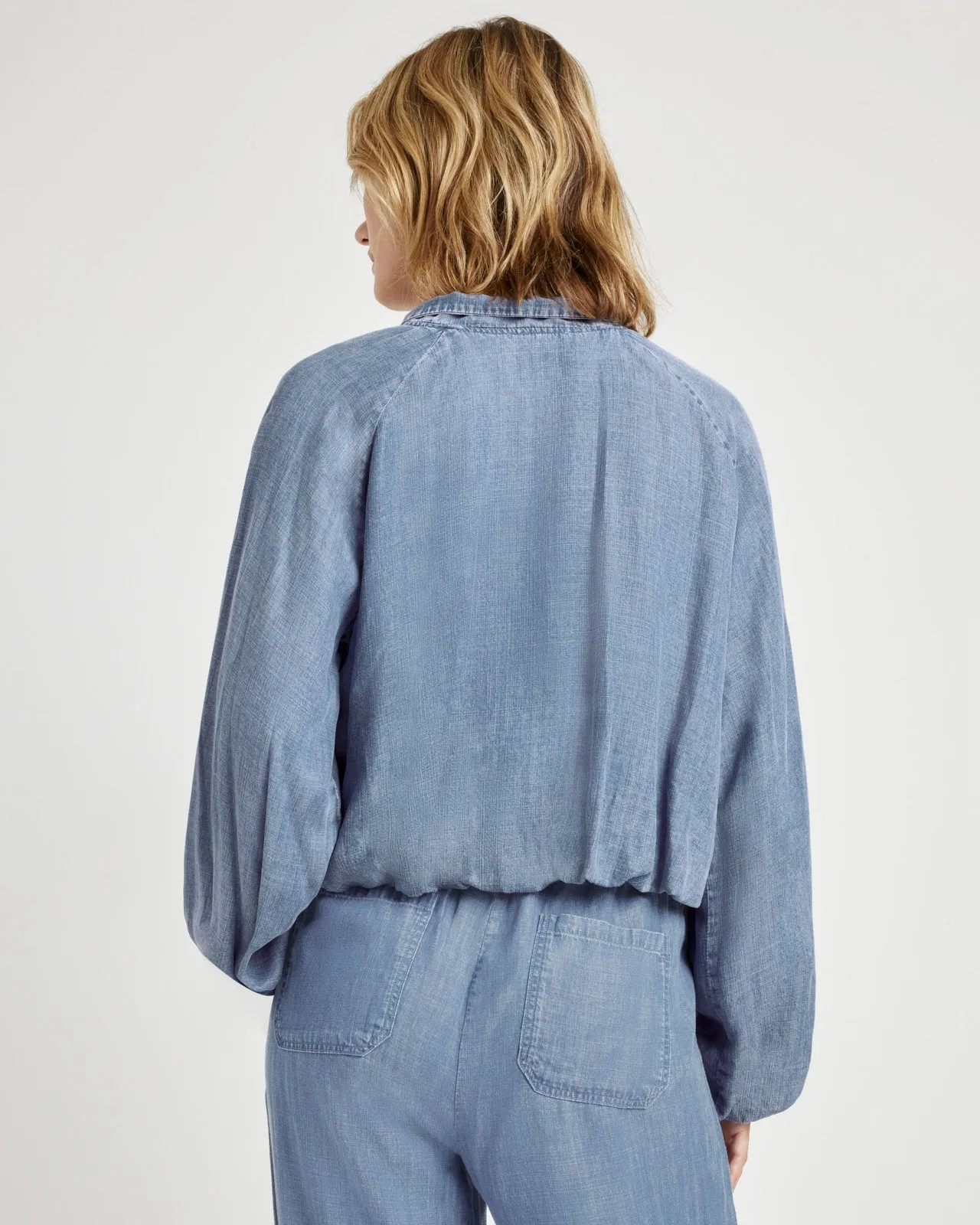 Carina Indigo Bomber Jacket