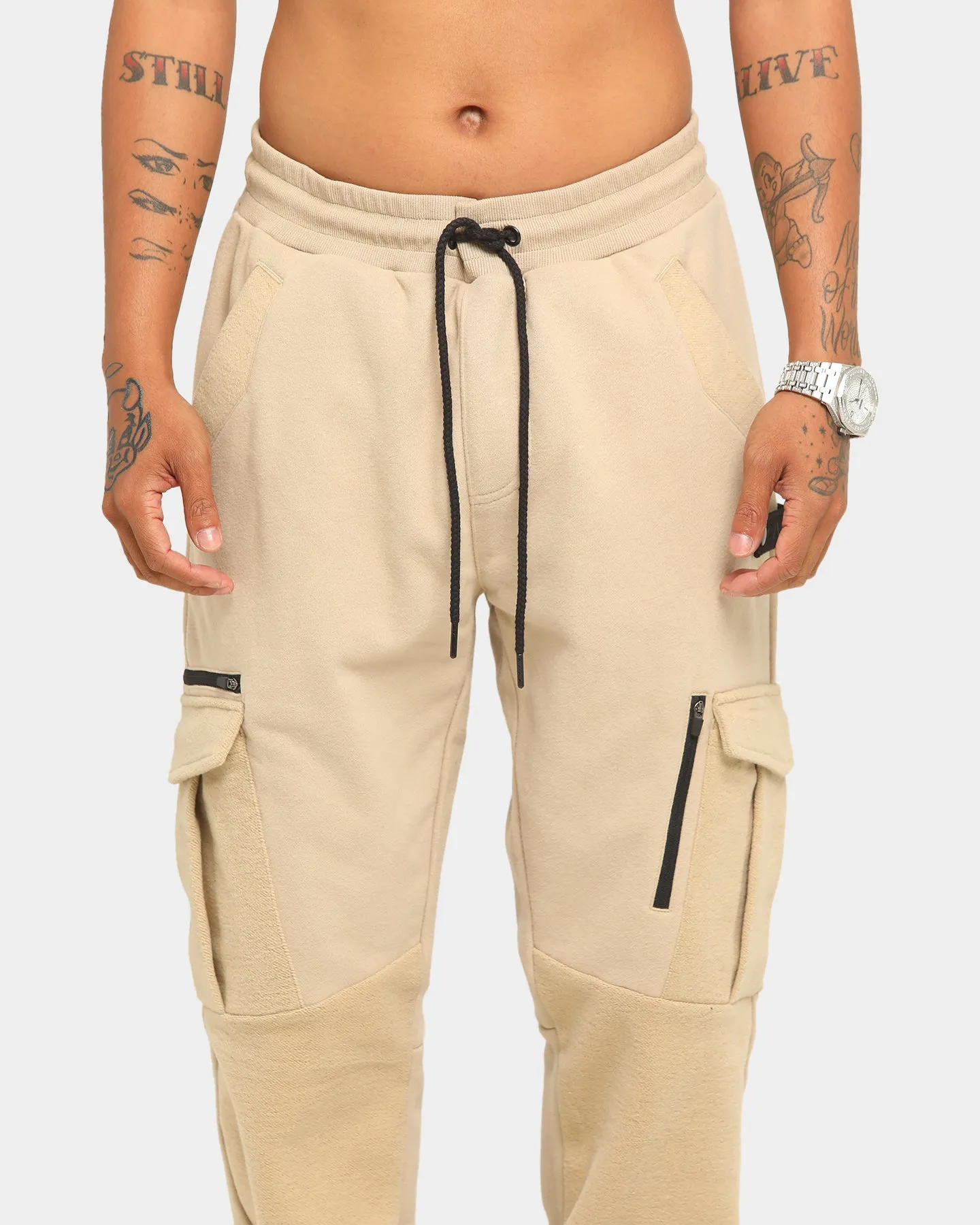 Carré Evolution Cargo Track Pant Stone