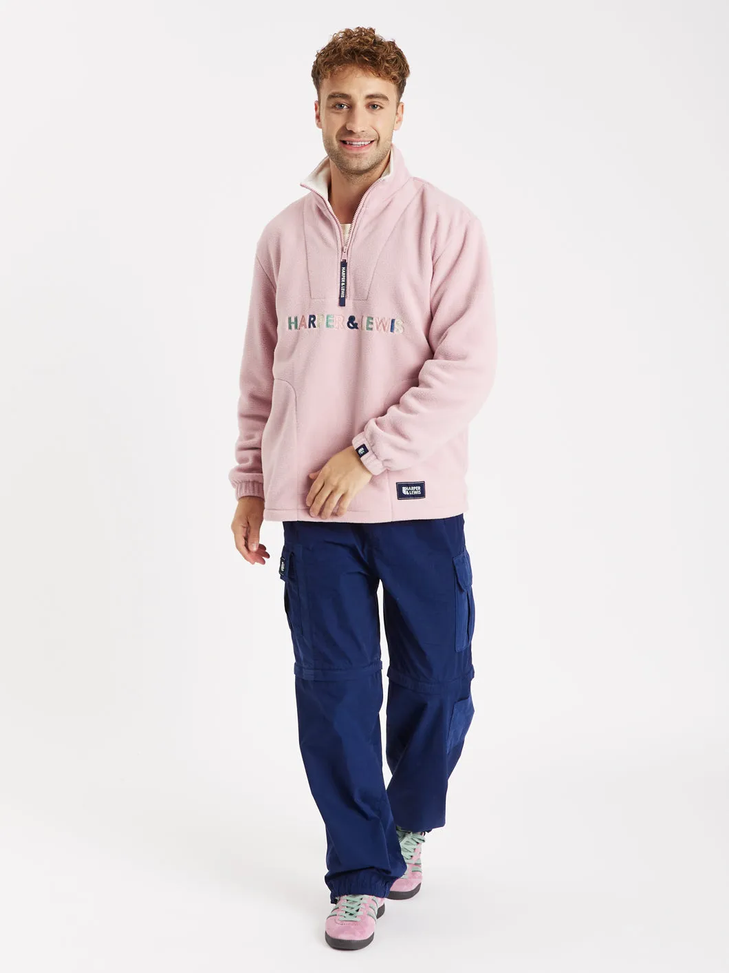 Cecily 1/4 Zip Fleece Dusty Pink