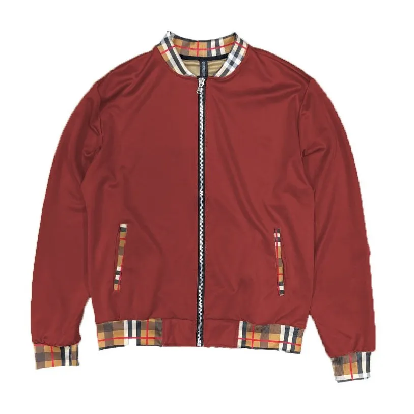 Checkered Detail Track Jacket (5 Colors)