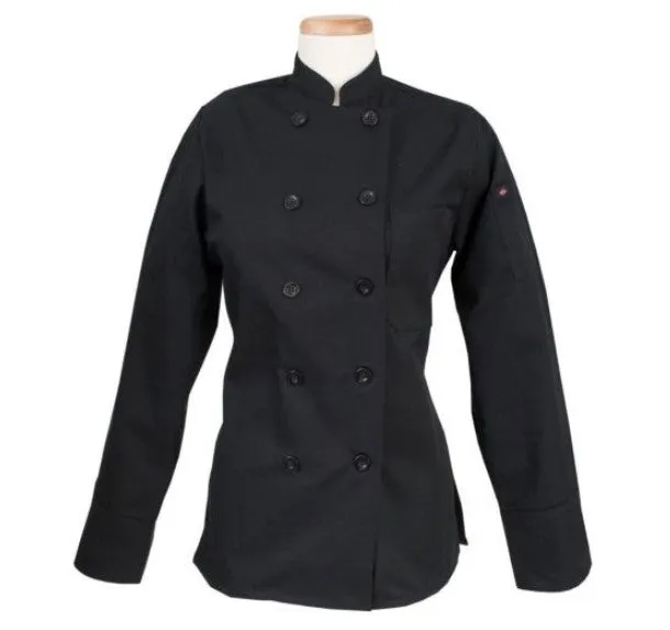 Chef Coat Women Blk XS