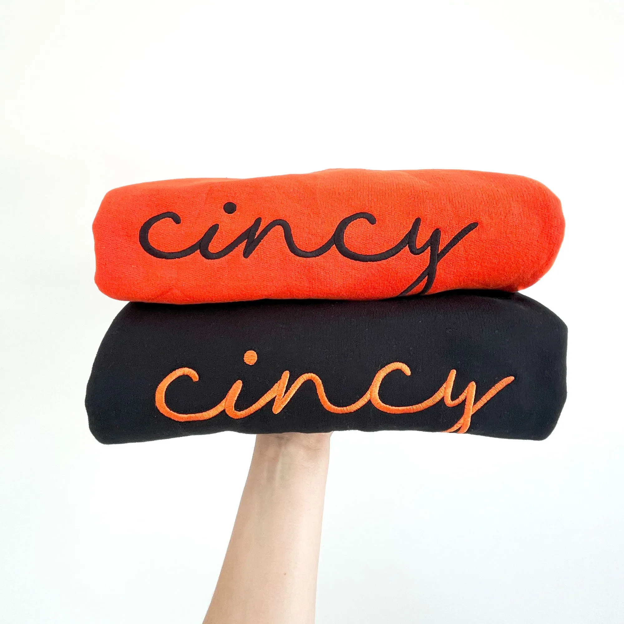 Cincy Embroidered Crewneck Sweatshirt