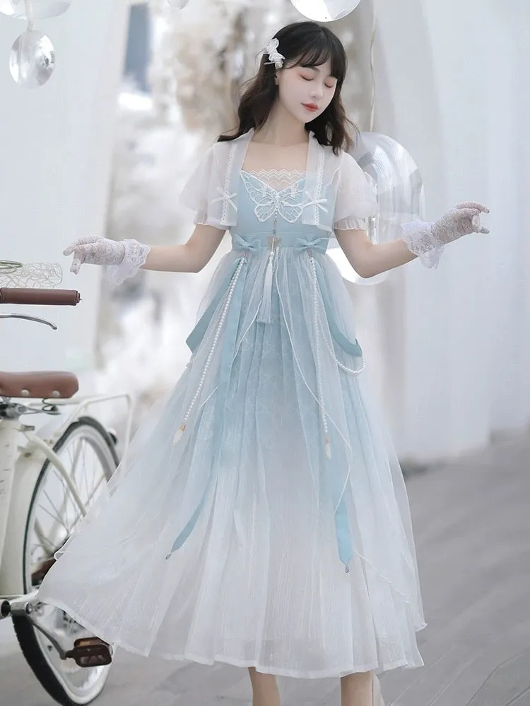 Cinderella Modern Tang Style Hanfu Dress