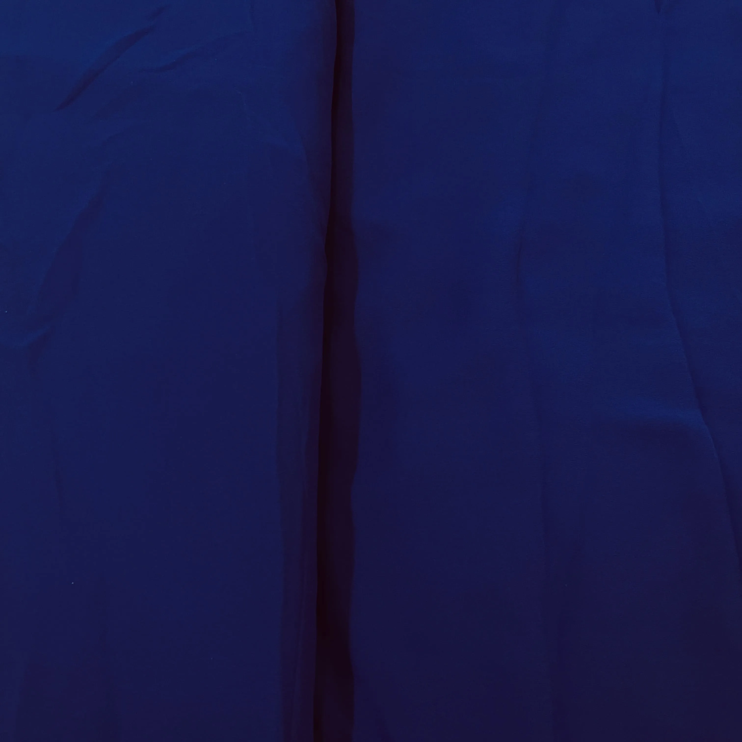 Classic Indigo Blue Solid Georgette Fabric