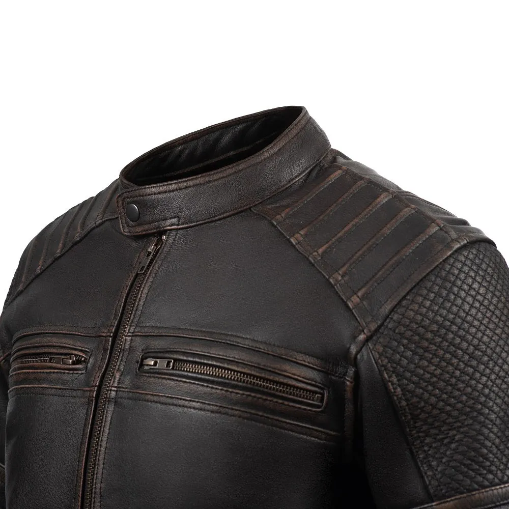 COLORADO RETRO MOTORCYCLE LEATHER JACKET