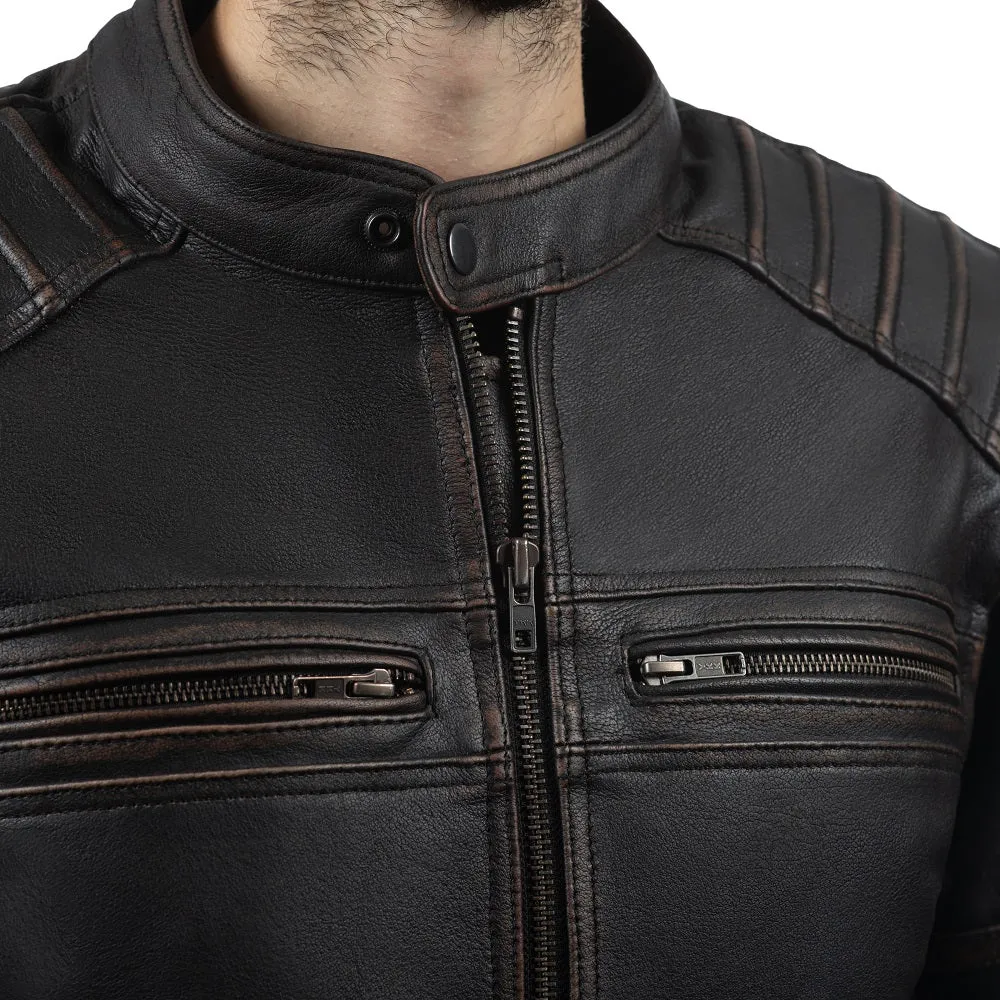 COLORADO RETRO MOTORCYCLE LEATHER JACKET