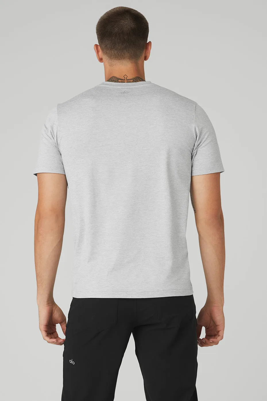 Conquer Reform Crewneck Short Sleeve - Athletic Heather Grey