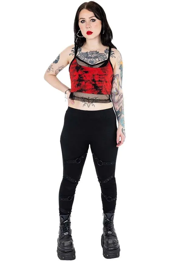 Danica [Black/Red] Tie Dye | TOP