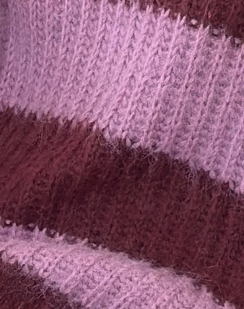 Daren Jumper in Purple Stripe